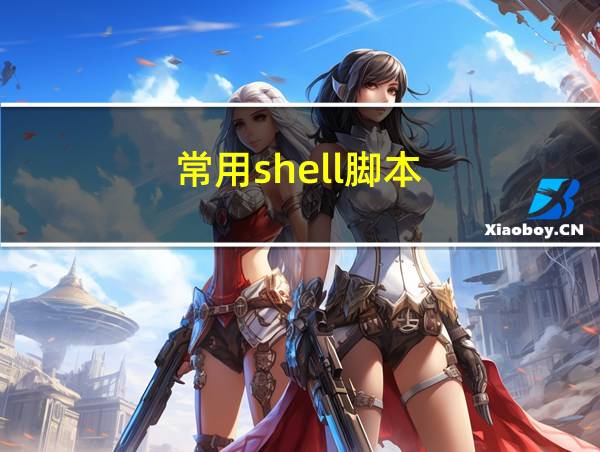 常用shell脚本的相关图片