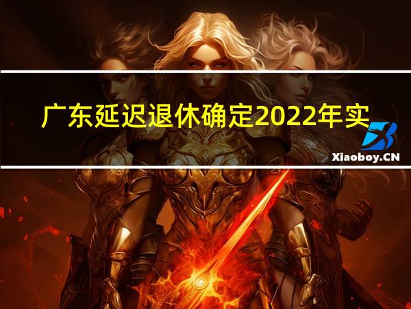 广东延迟退休确定2022年实行吗?的相关图片