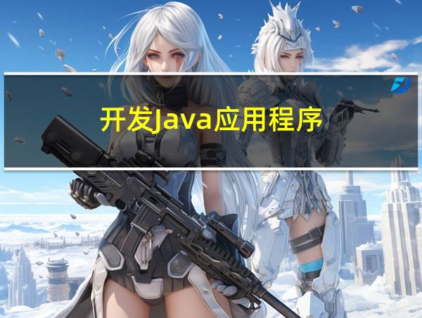 开发Java应用程序的相关图片