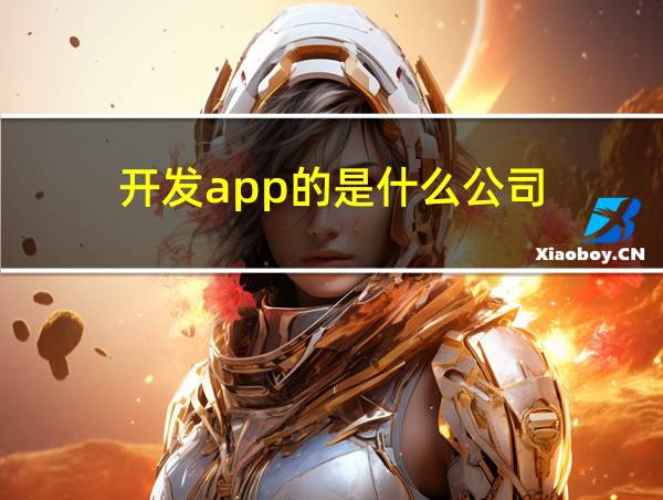 开发app的是什么公司的相关图片