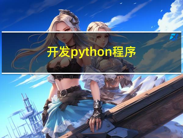 开发python程序的相关图片