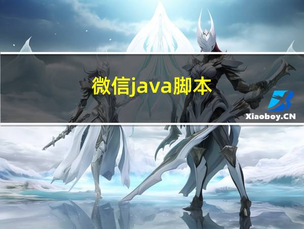 微信java脚本的相关图片