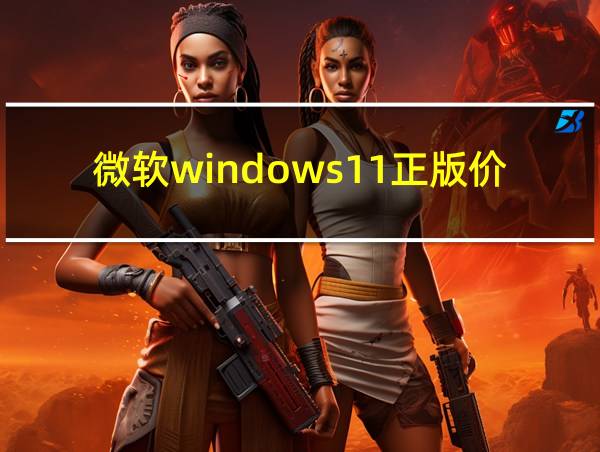 微软windows11正版价格的相关图片