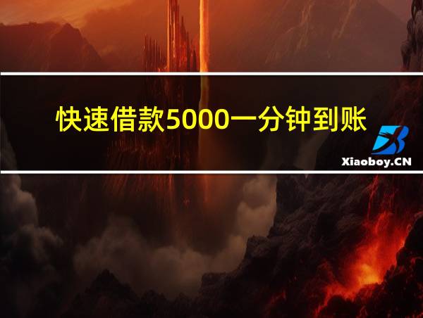 快速借款5000一分钟到账的相关图片