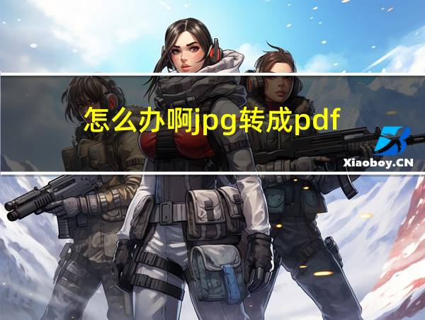 怎么办啊jpg转成pdf的相关图片