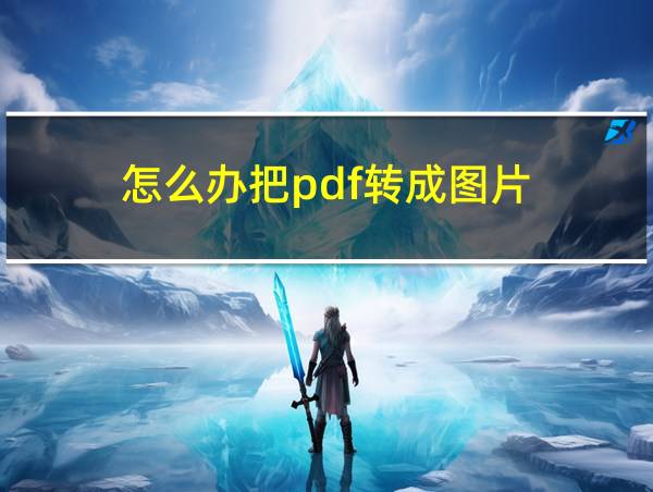 怎么办把pdf转成图片的相关图片