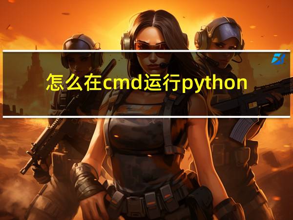 怎么在cmd运行python程序的相关图片