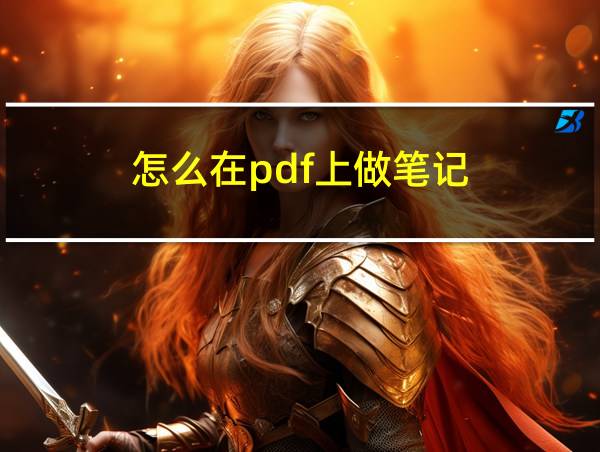 怎么在pdf上做笔记的相关图片