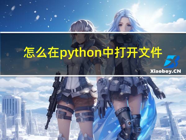 怎么在python中打开文件的相关图片