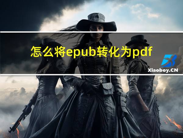 怎么将epub转化为pdf的相关图片