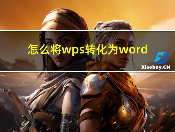 怎么将wps转化为word的相关图片