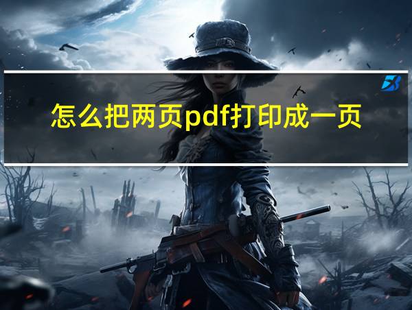 怎么把两页pdf打印成一页的相关图片