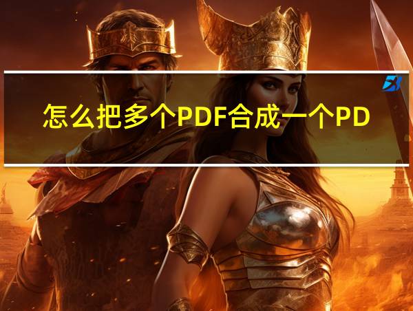 怎么把多个PDF合成一个PDF的相关图片