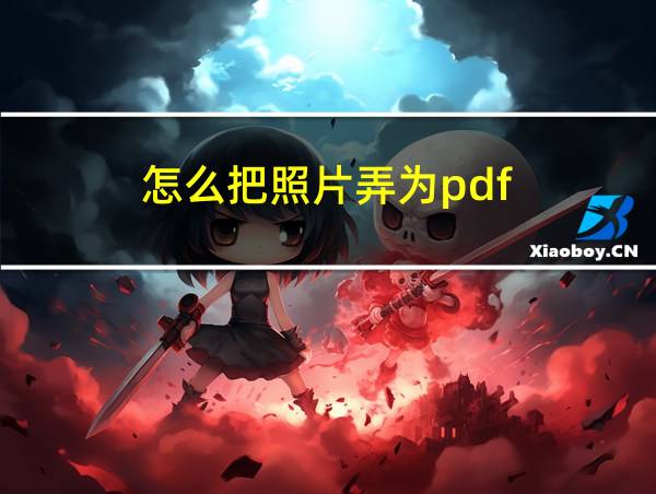 怎么把照片弄为pdf的相关图片