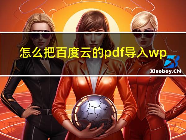 怎么把百度云的pdf导入wps的相关图片