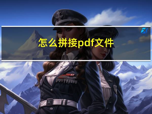 怎么拼接pdf文件的相关图片