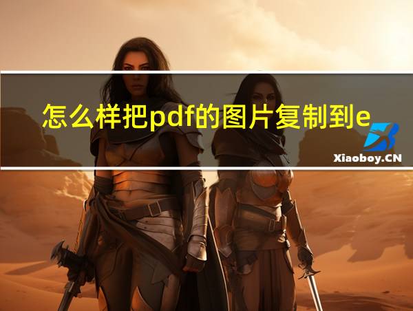 怎么样把pdf的图片复制到excel的相关图片