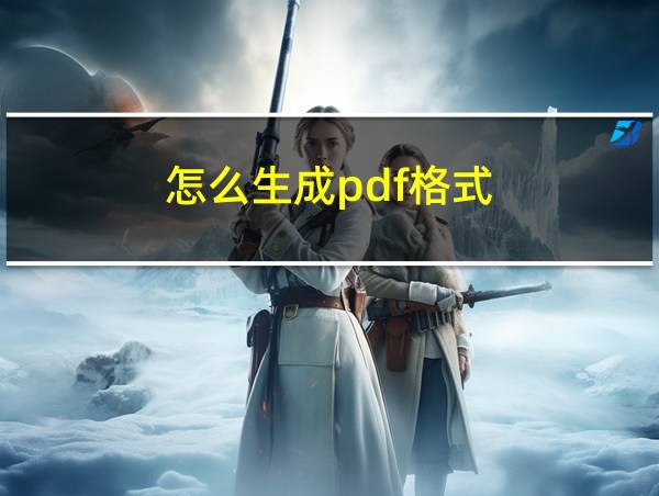 怎么生成pdf格式的相关图片