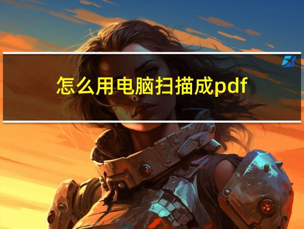 怎么用电脑扫描成pdf的相关图片