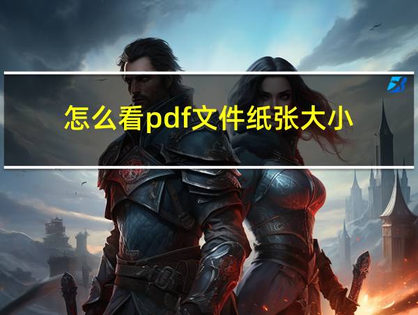 怎么看pdf文件纸张大小的相关图片