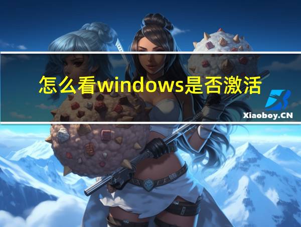 怎么看windows是否激活状态的相关图片