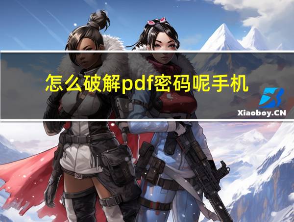 怎么破解pdf密码呢手机的相关图片