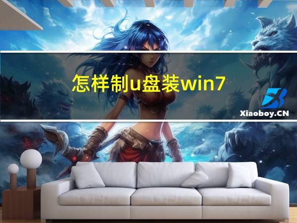 怎样制u盘装win7的相关图片