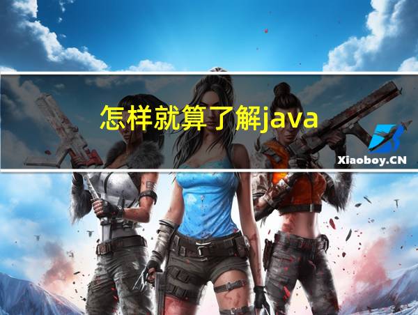 怎样就算了解java的相关图片