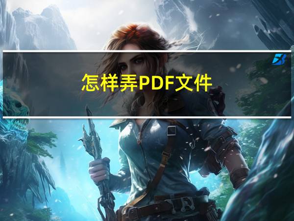 怎样弄PDF文件的相关图片