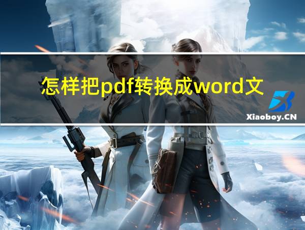 怎样把pdf转换成word文档格式手机上的相关图片