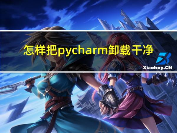 怎样把pycharm卸载干净的相关图片