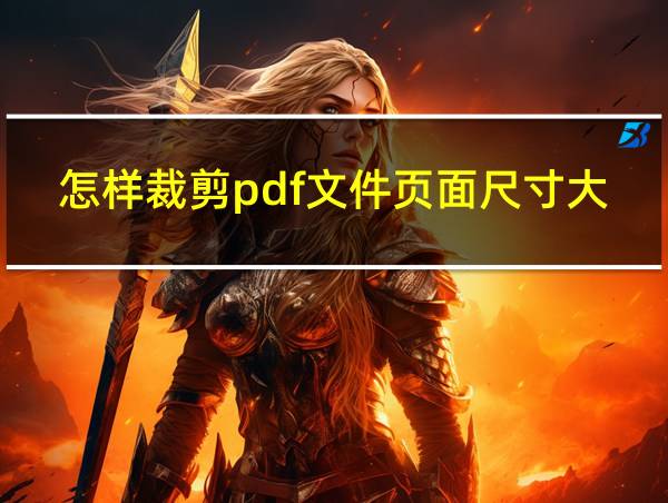 怎样裁剪pdf文件页面尺寸大小的相关图片