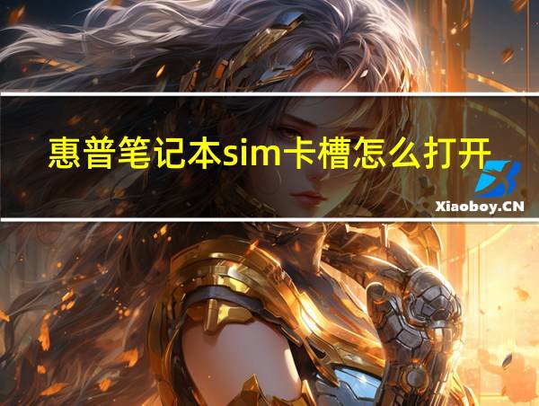 惠普笔记本sim卡槽怎么打开的相关图片