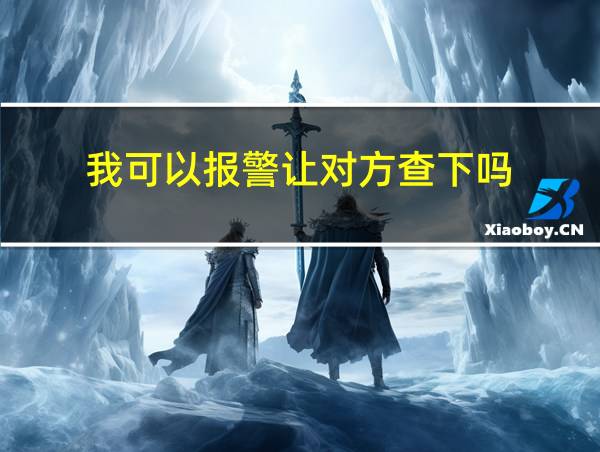 我可以报警让对方查下吗的相关图片