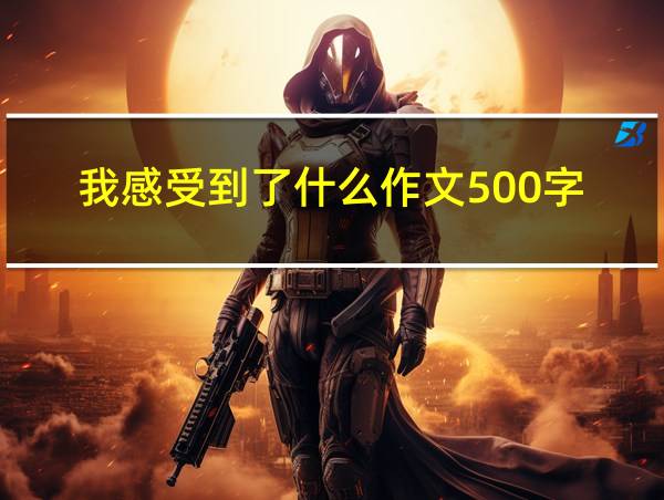 我感受到了什么作文500字的相关图片