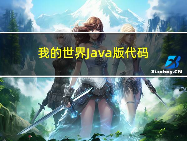 我的世界Java版代码的相关图片