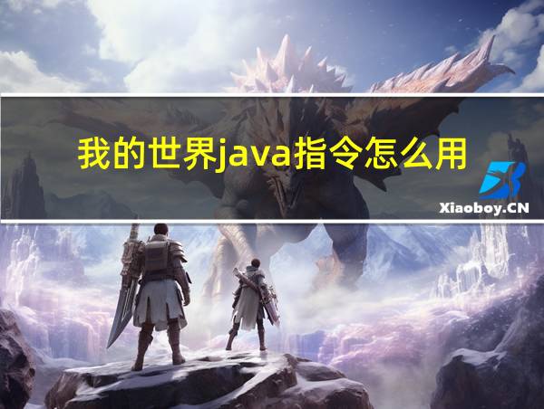 我的世界java指令怎么用的相关图片