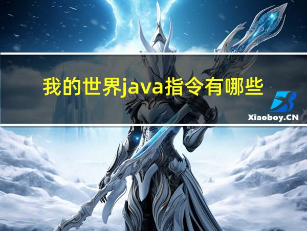 我的世界java指令有哪些的相关图片