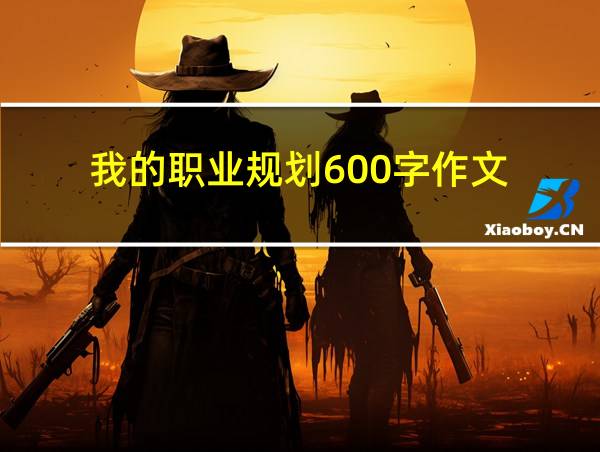 我的职业规划600字作文的相关图片