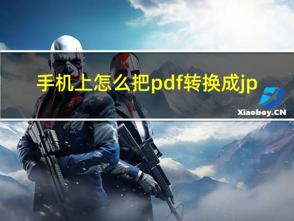 手机上怎么把pdf转换成jpg图片的相关图片