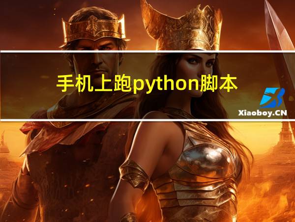 手机上跑python脚本的相关图片