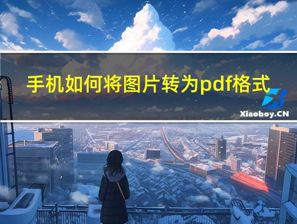 手机如何将图片转为pdf格式文件的相关图片