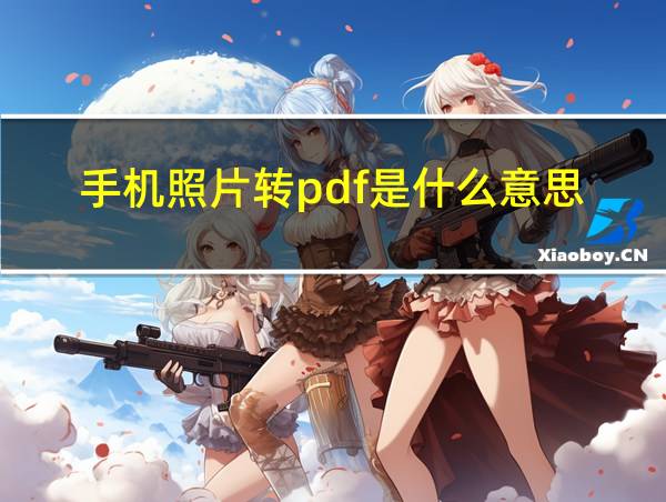 手机照片转pdf是什么意思的相关图片