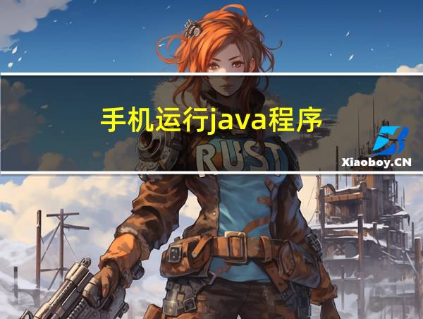 手机运行java程序的相关图片