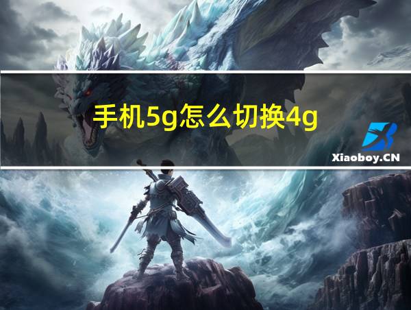 手机5g怎么切换4g的相关图片