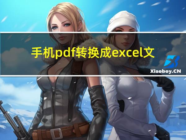 手机pdf转换成excel文件的相关图片