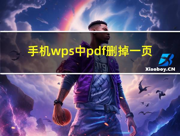 手机wps中pdf删掉一页的相关图片