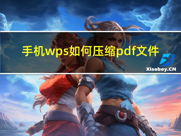 手机wps如何压缩pdf文件大小的相关图片