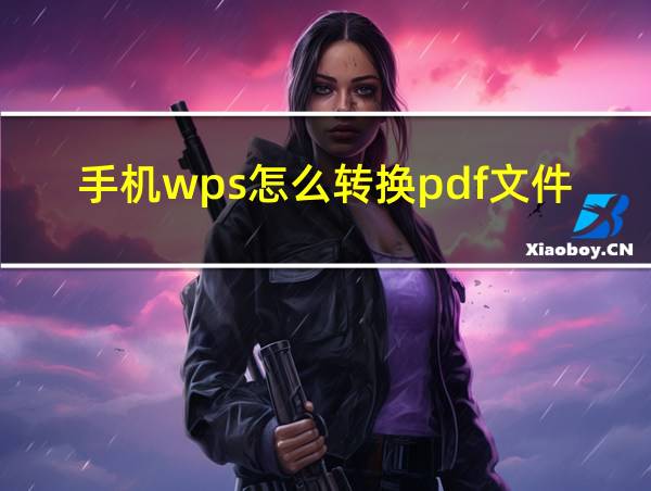 手机wps怎么转换pdf文件的相关图片