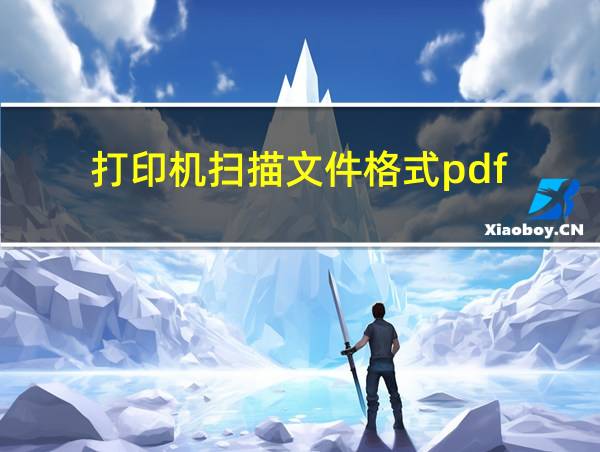 打印机扫描文件格式pdf的相关图片